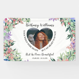 Moderne persoonlijke foto van het hart Memorial Spandoek