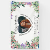 Moderne persoonlijke foto van het hart Memorial Spandoek (Verticaal)