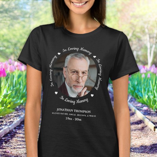 Moderne persoonlijke foto van het liefdevol geheug t-shirt