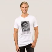 Moderne Persoonlijke Fotobegrafenis Tri-Blend Shirt (Voorkant volledig)