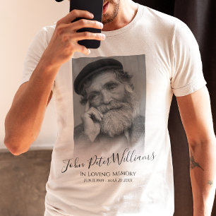 Moderne Persoonlijke Fotobegrafenis Tri-Blend Shirt
