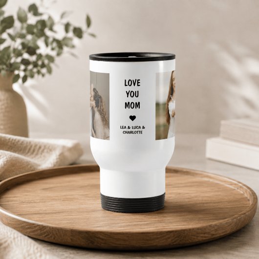 Moderne Persoonlijke Fotocadeau voor Moeder Reisbeker