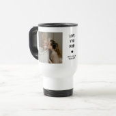 Moderne Persoonlijke Fotocadeau voor Moeder Reisbeker (Voorkant links)