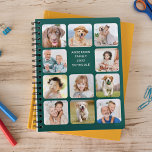 Moderne persoonlijke foto's 11 Collage Emerald Gre Planner<br><div class="desc">Aangepaste kalender voor fotocollage. Onze leuke fotoplanner heeft 11 foto's die je kunt personaliseren en noemen. Het ontwerp staat voor en achter. Aanpassen met familiefoto's, favoriete kinder afbeeldingen, huisfoto's en al uw hondenfoto's! COPYRIGHT © 2020 Judy Burrows, Black Dog Art - Alle rechten voorbehouden. Moderne persoonlijke foto's 11 Collage Emerald...</div>