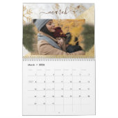 Moderne persoonlijke foto's, kerstmis en nieuw jaa kalender (Mar 2026)