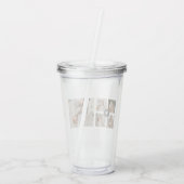 Moderne persoonlijke foto's van Collage Acryl Drinkbeker (Achterkant)