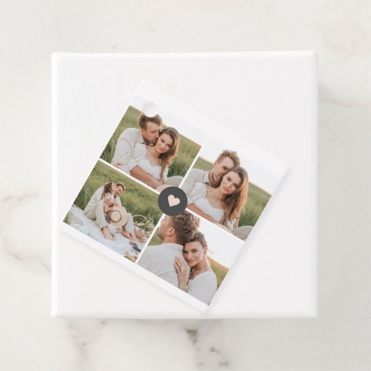 Moderne persoonlijke foto's van Collage Bedankjes Labels (In situ)