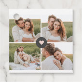 Moderne persoonlijke foto's van Collage Bedankjes Labels (Voorkant)