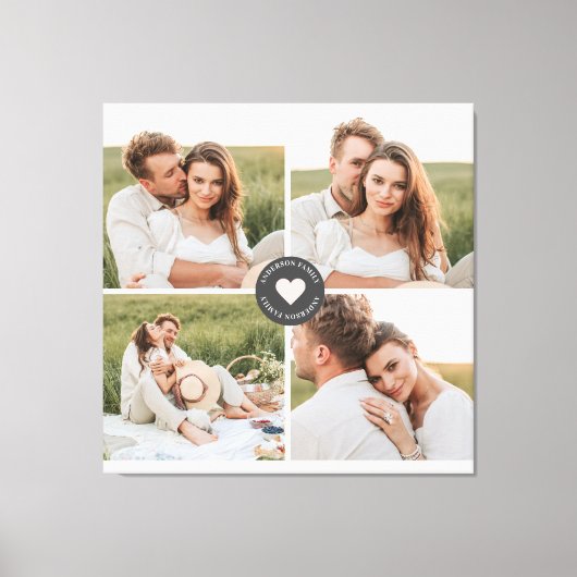 Moderne persoonlijke foto's van Collage Canvas Afdruk (Voorkant)