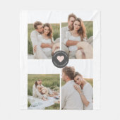 Moderne persoonlijke foto's van Collage Fleece Deken (Voorkant)