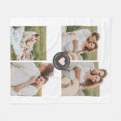 Moderne persoonlijke foto's van Collage Fleece Deken (Voorkant (Horizontaal))