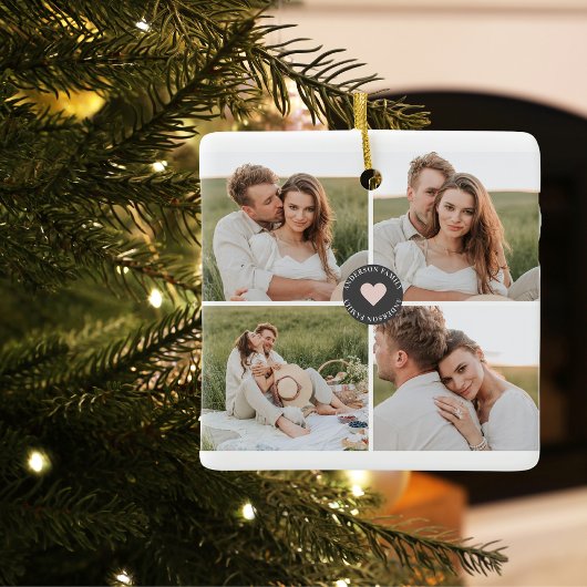 Moderne persoonlijke foto's van Collage Keramisch Ornament
