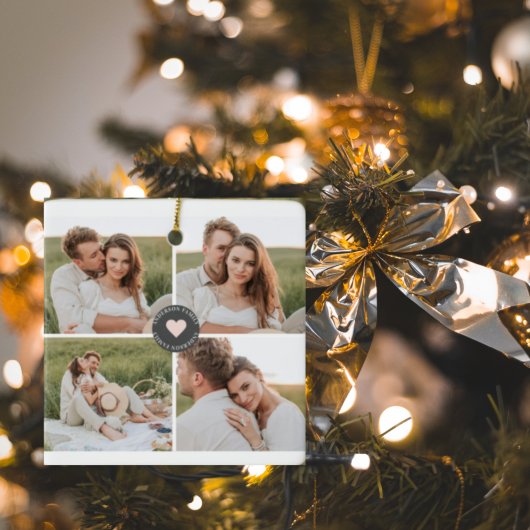 Moderne persoonlijke foto's van Collage Keramisch Ornament