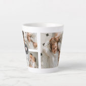 Moderne persoonlijke foto's van Collage Latte Mok (Voorkant)