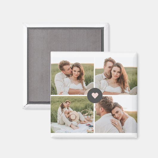 Moderne persoonlijke foto's van Collage Magneet (Voorkant / Achterkant)