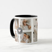 Moderne persoonlijke foto's van Collage Mok (Voorkant links)