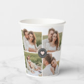 Moderne persoonlijke foto's van Collage Papieren Bekers (Achterkant)