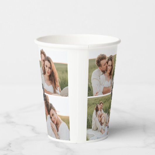 Moderne persoonlijke foto's van Collage Papieren Bekers (Rechts)