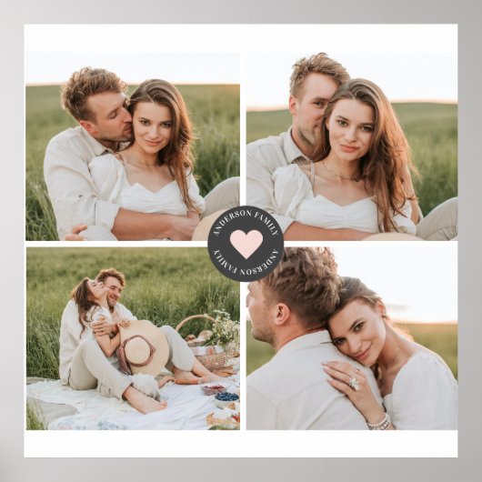 Moderne persoonlijke foto's van Collage Poster (Voorkant)