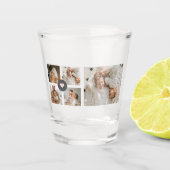 Moderne persoonlijke foto's van Collage Shot Glas (Voorkant)