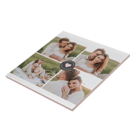 Moderne persoonlijke foto's van Collage Tegeltje (Zijkant)