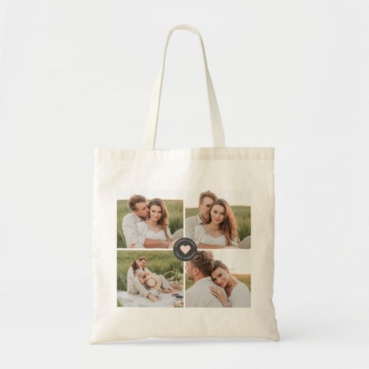 Moderne persoonlijke foto's van Collage Tote Bag (Voorkant)