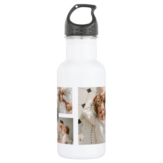 Moderne persoonlijke foto's van Collage Waterfles (Voorkant)