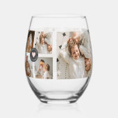 Moderne persoonlijke foto's van Collage Wijnglas Zonder Voet (Voorkant)