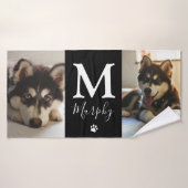 Moderne persoonlijke foto's van foto's van foto's  badhanddoek (Badhanddoek)