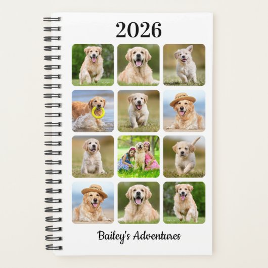 Moderne persoonlijke foto's van het Pet Journal Do Planner (Voorkant)