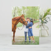 Moderne persoonlijke foto's van Pet Weddenschap Save The Date (Staand voorkant)