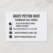 Moderne persoonlijke foto's Visitekaartjes (Achterkant)