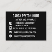 Moderne persoonlijke foto's Visitekaartjes (Achterkant)