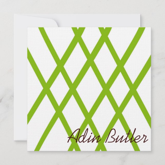 Moderne persoonlijke functie in Lime Green (Voorkant)
