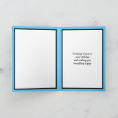 Moderne Persoonlijke Gelukkige Verjaardag Oom Kaart (Binnen)