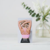 Moderne persoonlijke geschiktheid voor trainers QR Visitekaartje (Staand voorkant)