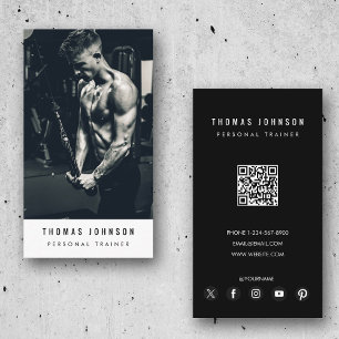 Moderne persoonlijke geschiktheid voor trainers QR Visitekaartje