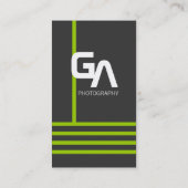 Moderne persoonlijke groene Visitekaartjes (Achterkant)