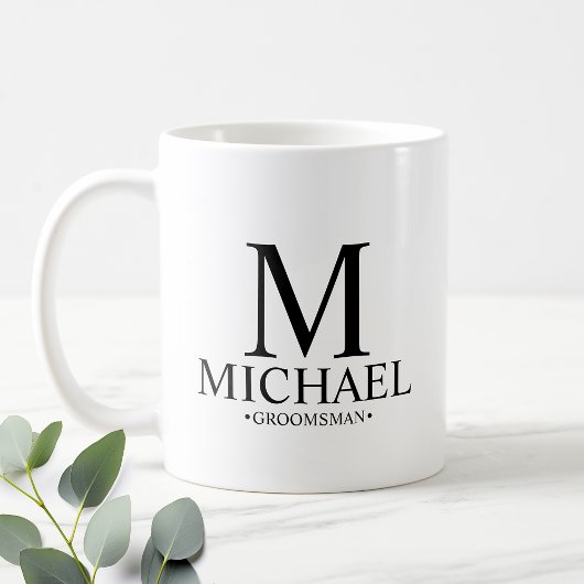 Moderne persoonlijke Groomsman Koffiemok