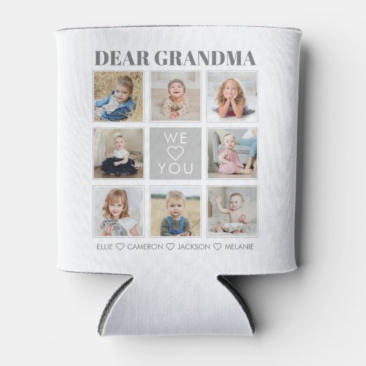 Moderne persoonlijke grootmoeder we houden van je  blikjeskoeler (Voorkant)