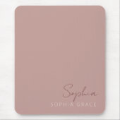 Moderne Persoonlijke Handgeschreven Script Stof Ro Muismat (Voorkant)