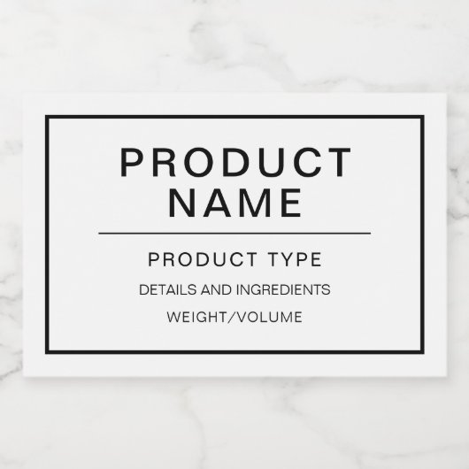 Moderne persoonlijke homemade-productlabel voedselcontainer etiket (Enkel label)