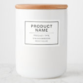 Moderne persoonlijke homemade-productlabel voedselcontainer etiket (Voorkant)