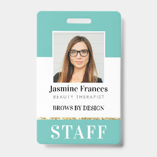 MODERNE PERSOONLIJKE IDENTIFICATIEKAART werk chic Badge