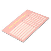 Moderne persoonlijke kaart notitieblok (Schuin)