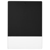 Moderne persoonlijke kleurenblok zwart-wit klembord (Achterkant)