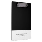 Moderne persoonlijke kleurenblok zwart-wit klembord (Rechts)