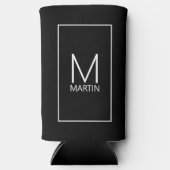 Moderne persoonlijke Koelbox voor monogram en naam Seltzer Blikjeskoeler (Voorkant)