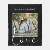 Moderne Persoonlijke | Liefde | Foto Fleece Dekbed Deken (Voorkant)