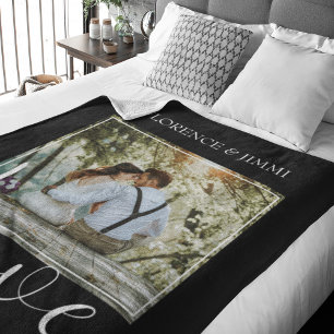 Moderne Persoonlijke Liefde Foto Fleece Dekbed Deken